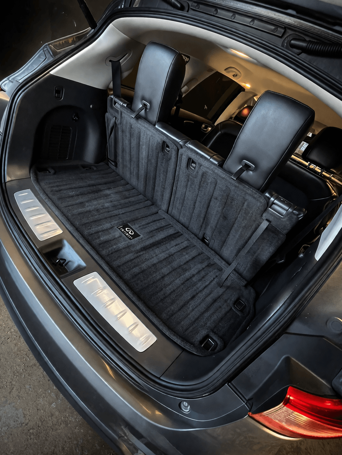 Clean rear cargo area after interior detailing