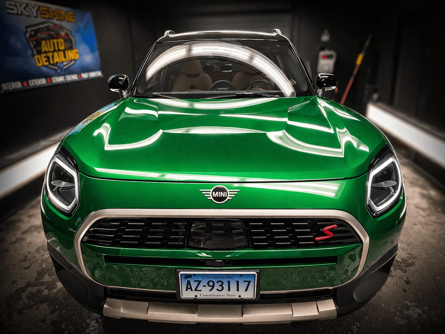 Mini Cooper detailed by SkyShine Auto Detailing in Brooklyn CT