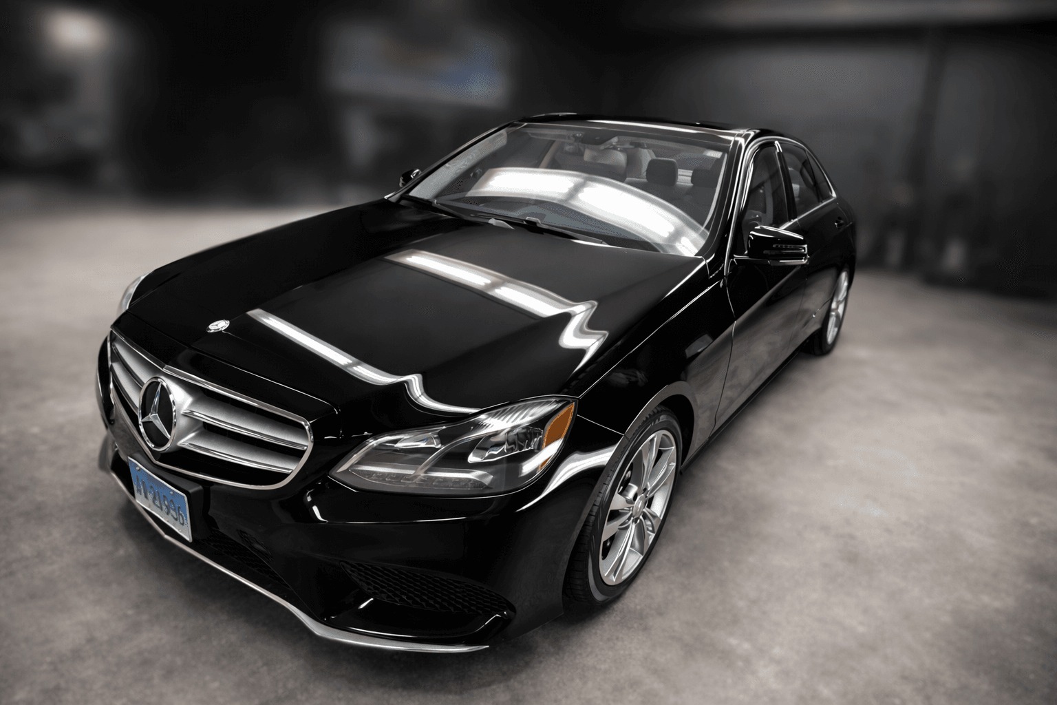 Mercedes detailed inside SkyShine Auto Detailing Brooklyn CT shop